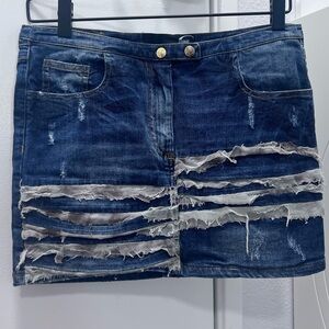Mini denim skirt Just Cavalli